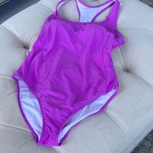 Woman’s Nw/oT Studio  Swim One Piece - Vibrant purple Large